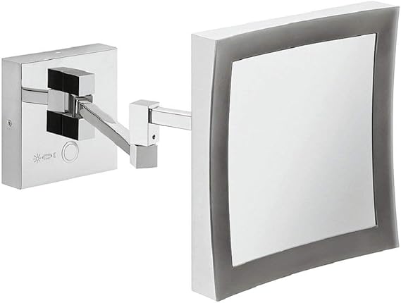 Gedotec Badezimmer-Spiegel LED-Beleuchtung Kosmetikspiegel Chrom