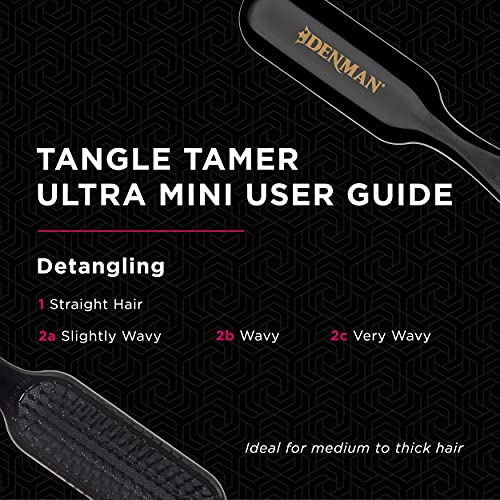 Denman Detangling Hair Brush, Tangle Tamer, D90 Hair Straightener with