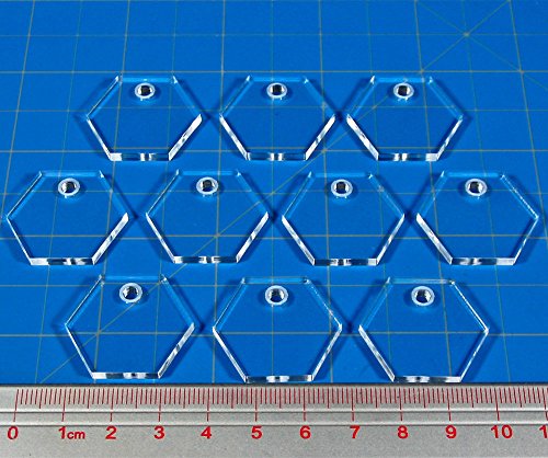 25mm, Hex Flight Bases, Offset Peg (10)