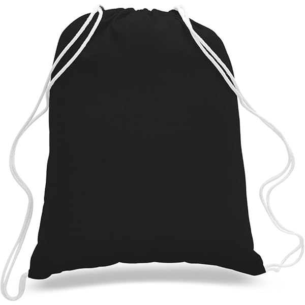 ★TOUT Y EST★ String eco bag black check SK01-FBK Amazon.com | TBF 12 Pack Bulk Cotton Canvas Drawstring