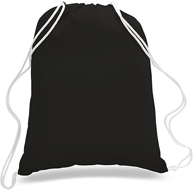 100 cotton drawstring bags