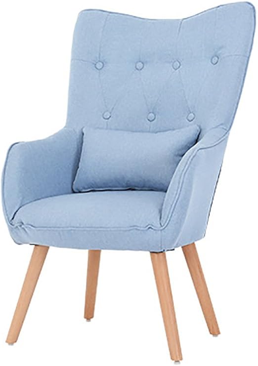 G Y Lazy Sofa Nordic Stoff Einzel Sofa Computer Stuhl High Back Home Kleine Wohnung Wohnzimmer Schlafzimmer Sofa Farbe Hellblau Amazon De Kuche Haushalt