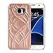 Galaxy S7 edge Case,Wetben Hidden Back Mirror Wallet Case with Stand Feature and Card Holder for Samsung Galaxy S7edge G9350 (Rose Gold)