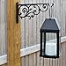 Gray Bunny Outdoor Plant Hanger Hook, 14” Large Victorian Heavy Duty Iron Wall Hooks for Bird Feeders, Lanterns, Wind Chimes, Patio Decor - Black