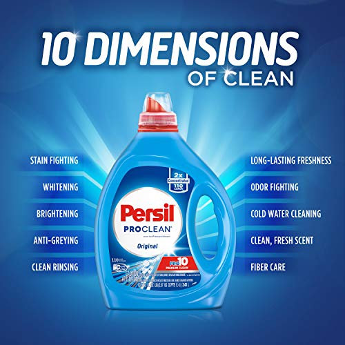Persil ProClean Power-Liquid Laundry Detergent, Original Scent, 2X Concentrated, 110 Loads