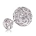 Fashion jewelry designer rhinestone imitation pearl flower dangle earrings for women