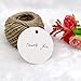 G2PLUS 100PCS White Gift Tags with String，2.2'' Round Paper Tag Blank Hang Tag Circle Tags with Holes for Craft Projects, Xmas Gift, DIY Wedding Favor Bag