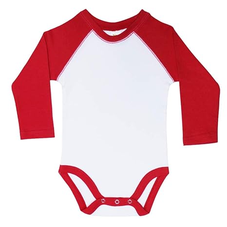 red long sleeve onesie baby