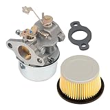 HIFROM Replace Carburetor Carb kit for Tecumseh 631067 631067A 632076 631828 H50 H60 HH60 with Air Filter 30727 30604 John Deer AM30900 Cub Cadet 488619 488619-R1 Lesco 050113