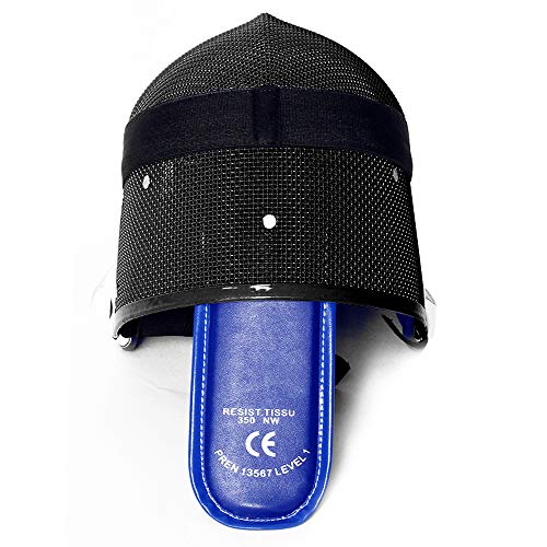 Ouxiong Fencing Mask - Fencing Gear - Suitable for Foil/Sabre/Epee Competitions and Training - CE 350N International Certification/Fencing Sport/Fencing Protective Gear (Black-Detachable,X-Large)