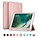 SWEES Compatible iPad Air (3rd Gen) 10.5" 2019 / iPad Pro 10.5 2017 Case, Slim Full Body Protective Smart Cover Leather Case Shockproof with Stand Built-in Apple Pencil Holder, Rose Gold primary