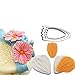 AK ART KITCHENWARE Coreopsis Daisy Gumpaste Making Tools Stainless Steel Fondant Cutter Veining Mold Silicone Veining Molds Vein Texture Tools A336&VM071-1