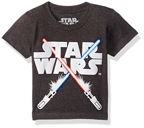 Star wars little boys  saber t-shirt, charcoal heather,…