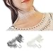 Lisli Fashion Gothic Black White Lace Choker Necklace Bracelet Women Jewelry Set
