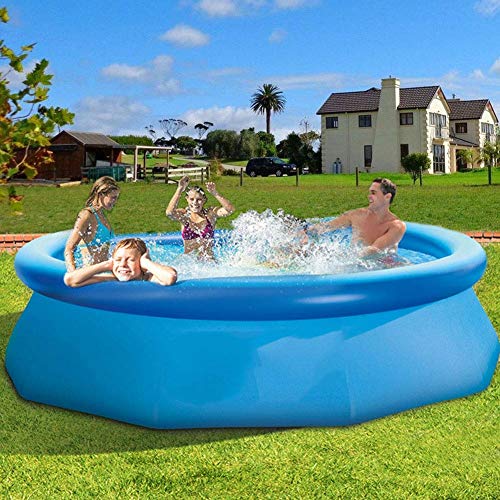 YIQIFEI Aufblasbare Pools Leicht zu Bauen Verdicktes, übergroßes Planschbecken für Erwachsene, Familienkinderschale… – Bild 4
