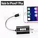 iPhone 7 Adapter, 2 in 1 Lightning to 3.5mm Audio Jack + Lightning Charge Port Support Calling and Music Control, Work with iOS 10.3 and above (Silver)