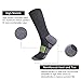 JOYNÉE Mens 6 Pack Athletic Cushion Crew Socks Performance Running Socks,Grey,Sock Size:10-13