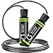 Gritin Skipping Rope, Speed Jump Rope Soft Memory Foam Handle Tangle-free Adjustable Rope & Rapid Ball Bearings Fitness Workouts Fat Burning Exercises Boxing - Spare Rope Length Adjuster Included.
