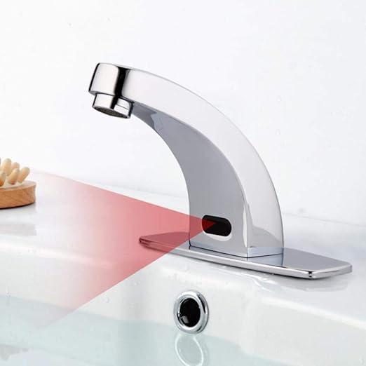 Recién llegado Sensor Grifo del lavabo Grifo acabado en cromo Mezclador