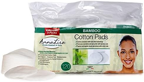 Bamboo Cotton Pads (Dry Pads) 120 Count