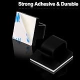Hoiny Adhesive Cable Clips 60pcs 4 Sizes Black Wire Cord Holder Self‑Adhesive view 8