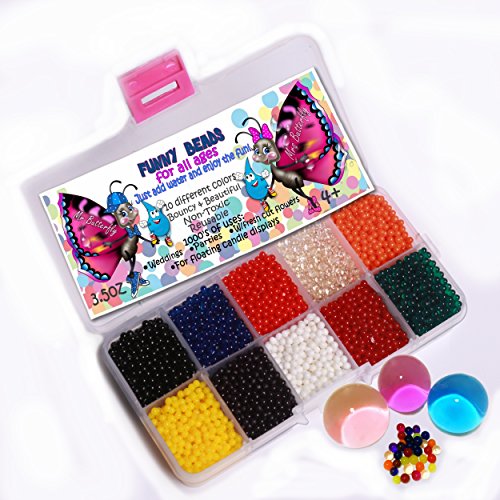 Funny water beads, 3.5 ounce, water gel beads pearls fo…