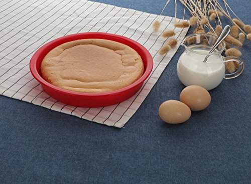 Aokinle 8" Silicone Baking Pan Non-Stick Bakeware Mold Cake Mold BPA-free FDA-Approved Round