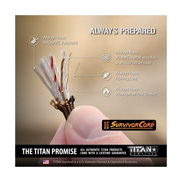 TITAN-Paracord-Survival-Bracelet-Made-with-Patented-SurvivorCord-550-paracord-fishing-line-snare-wire-and-waxed-jute-for-fires-FREE-eBooks-Included TITAN-Paracord-Survival-Bracelet-Made-with-Patented-SurvivorCord-550-paracord-fishing-line-snare-wire-and-waxed-jute-for-fires-FREE-eBooks-Included