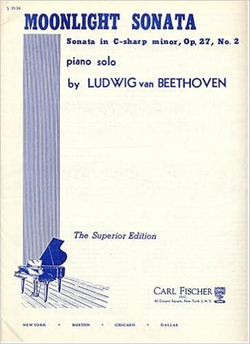 Moonlight Sonata Sonata Quasi Una Fantasia Piano Solo - 