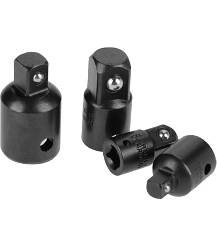 Adaptador De Enchufe De Impacto 1/2" A 3/8": Reductor Cr-V Para Destornilladores Y Llaves, Ideal Para Bricolaje Y Coche