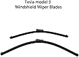 XTechnor Tesla Model 3 Windshield Wiper Blades, Original Equipment Replacement Wiper Strips for Tesla Model 3 2017 2018 2019 2020 2021(Set of 2)