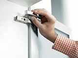 Blum 973A0500.01x5 Blumotion Straight Arm Full Overlay Hinge Nickel Finish Pack view 4