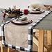 OurWarm Buffalo Plaid Table Runner, Christmas Table Runners Cotton Reversible Check Plaid Decorations for Lumberjack Party Holiday Christmas Table Decorations