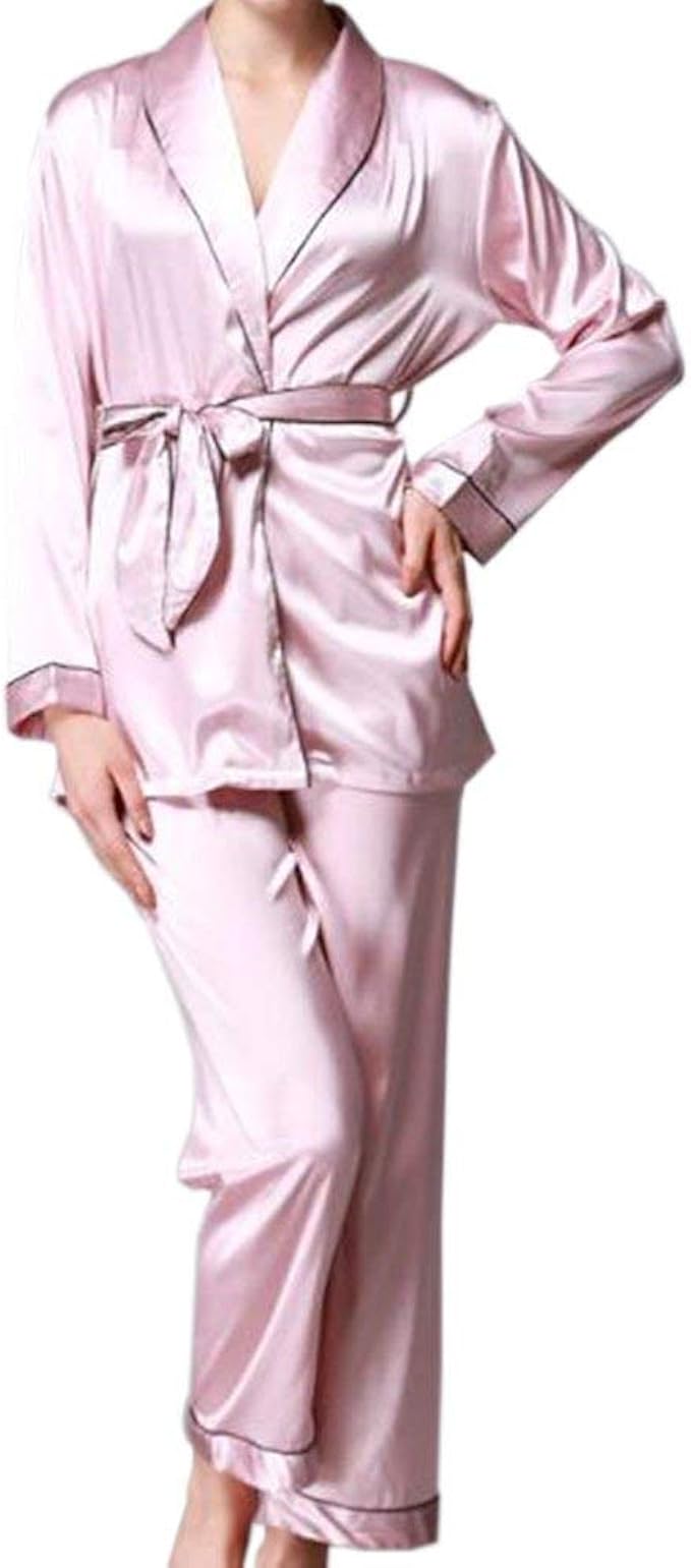 Dressing Gown Ladies Spring Autumn Satin Sleepwear Elegant Long Classic