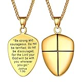 Men Necklace Gold Plated Rope Chain 3D Vivid Shield