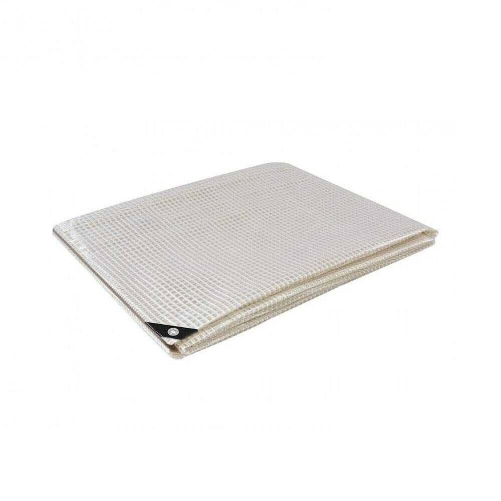 3 x 3 m Clear Tarpaulin Waterproof Heavy Duty Tarp Sheet Cover, Groundsheet - Waterproof, Weatherproof, Frost-Resistant, UV Protection, Universal, Multipurpose, Reinforced Eyelets