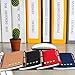 Gejoy 4 Pieces Spiral Notebook Dot Grid Notepad with Pen in Holder, Sticky Notes and Page Marker Colored Index Tabs Flags, 4 Colors Cover