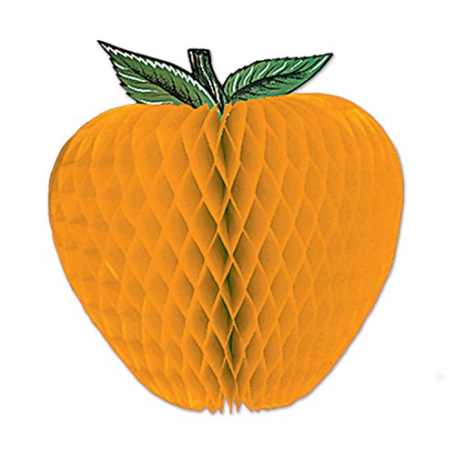 Beistle Apple Tissue, 14", Golden Yellow/Green/White/Black