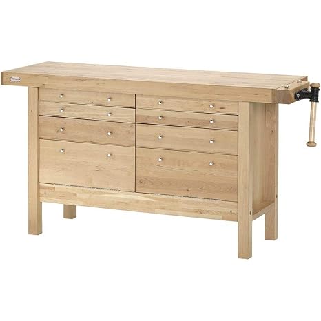 Grizzly H7724 Birch Workbench With Drawers 60 Inch Amazon Co Uk
