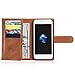 Iphone 6/6S Leather Wallet Phone Case Magnetic Back Case Protective Flip Cover with Card Slots Yellow