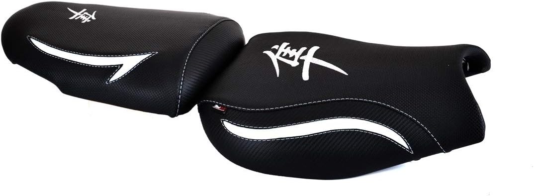 Suzuki GSXR 1300 Hayabusa '99-'07 seat cover black-white