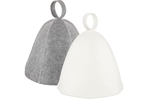 Awleynz Sauna Hat, Wool Felt Sauna Cap, Russian Steam Hat, Unisex Sauna Hat for Women Men Steam Bath Sauna Accessories
