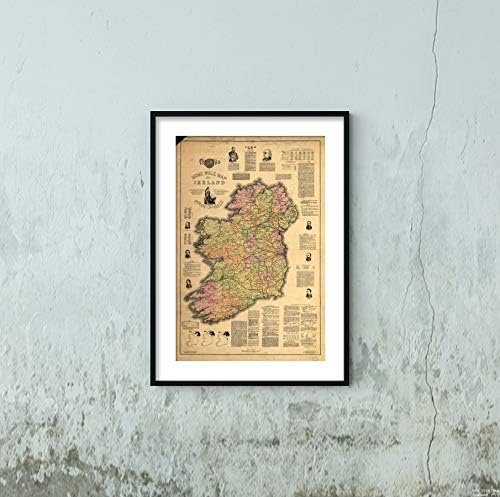 X ビューティー 地図 題名 アイルランドのホームルール地図 題名 アイルランド地図サイズ 40 64cm 正規品送料無料 16x2 ホビー 激安超特価 B07mqr2kym 60 96cm 13 車 バイク 100 品質保証 新作製品 世界最高品質人気