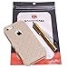 Majesticase Case Compatible with iPhone 5/5S Case - 3 Layers Diamante Bling Crystals Full Body Hybrid Armor Protection Cover + FREE Stylus in Gold