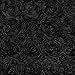 Black Satin Rosette Fabric by the Yard - 1 Yard