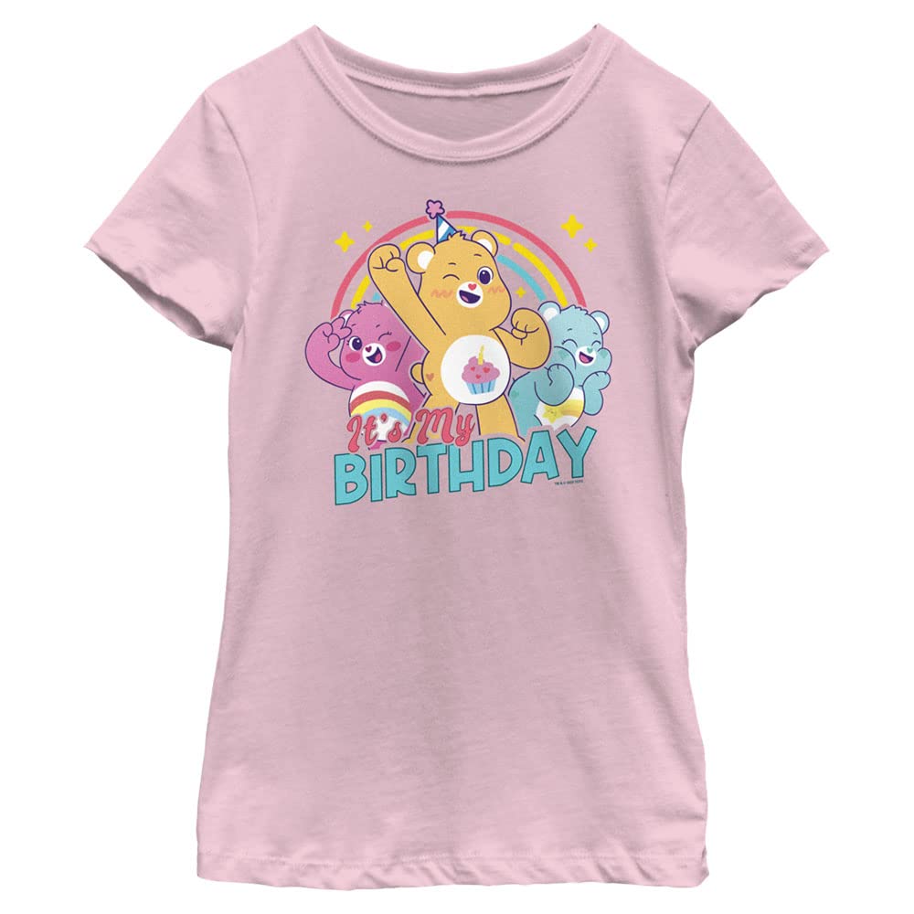 Photo 1 of Fifth Sun Care Bears Its My Birthday Girls Short Sleeve Tee Shirt, Light Pink, Small