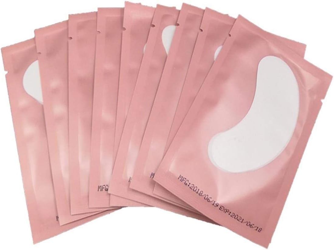 Leevia Under Eye Gel Pads 50 Pairs Eye Patches for Eyelash Extension, Lint Free Eye Pads