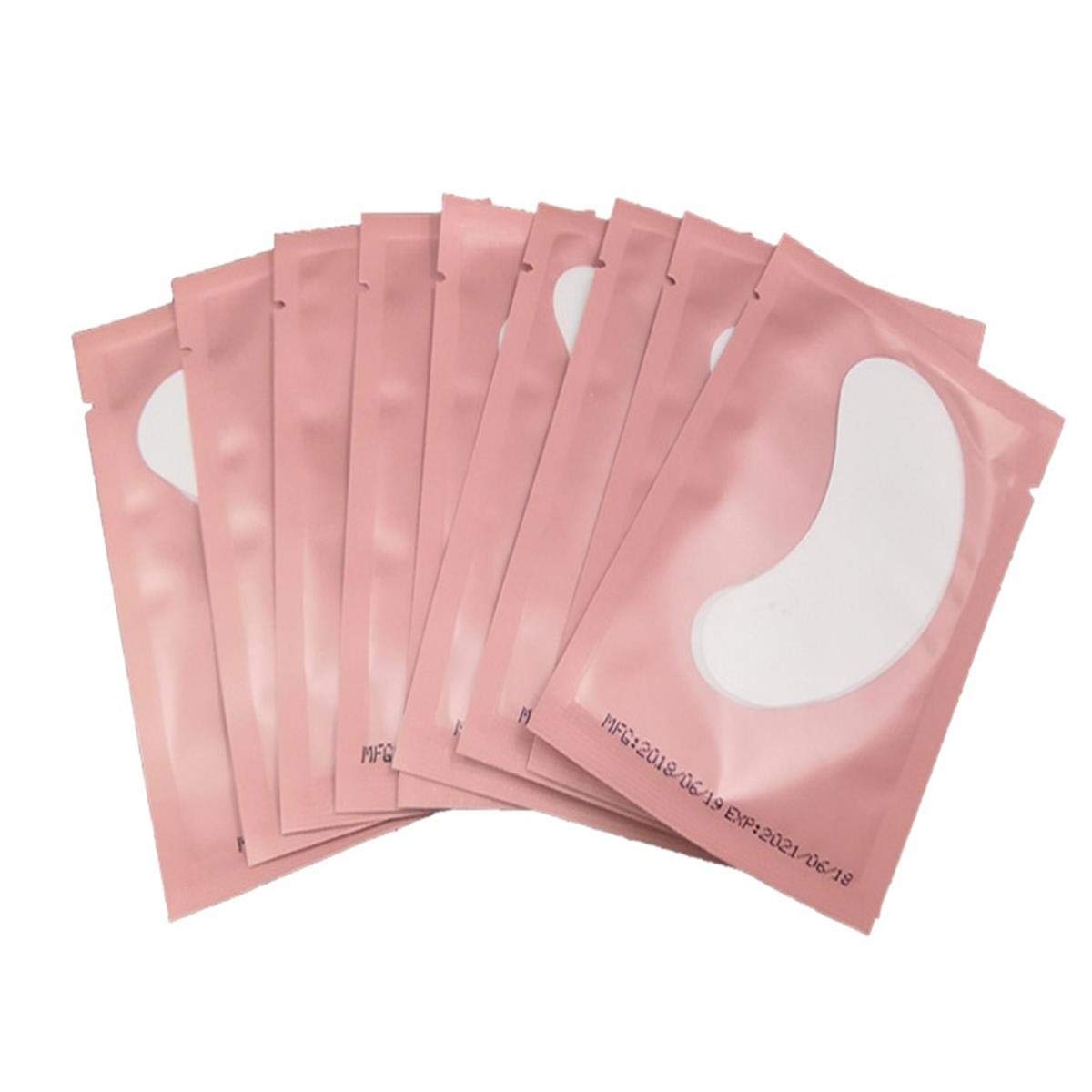 Leevia Under Eye Gel Pads 50 Pairs Eye Patches for Eyelash Extension, Lint Free Eye Pads