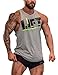 Men's Stringer Gym Tank Top shirt Print Cotton Bodybuilding Sport Vest