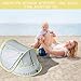 Lovingvs Baby Beach Tent with Sleeping Pad, Portable Infant Pop Up UV Sun Protection Tent with Storage Bag, Breathable Travel Mosquito Net Bed with Mesh Windows and 2 Pegs